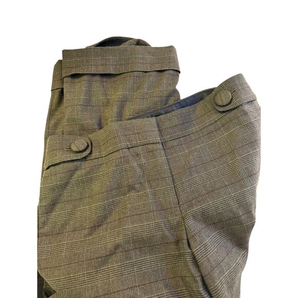 J.Crew Favorite Fit Glen Plaid Wool Blend Trousers Women’s Size 10 - Picture 5 of 8